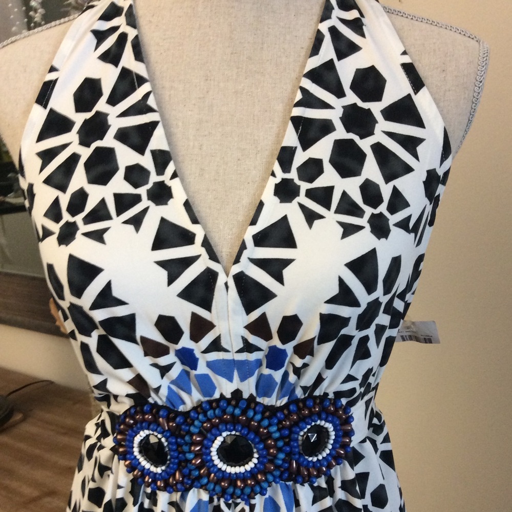 e.c.i. New York beaded mosaic sundress